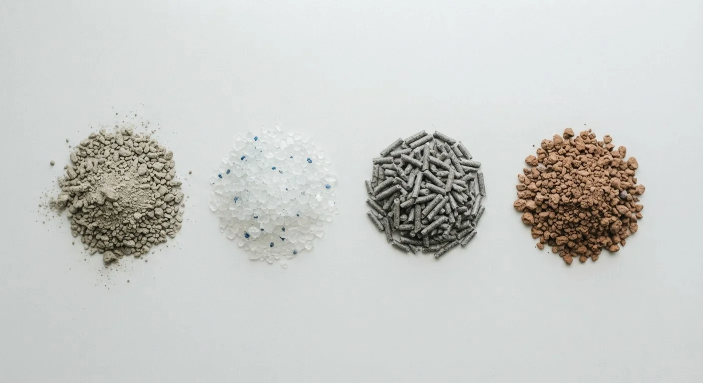 Cat Litter Types at a Glance: Clumping, Crystal, Paper, and Clay