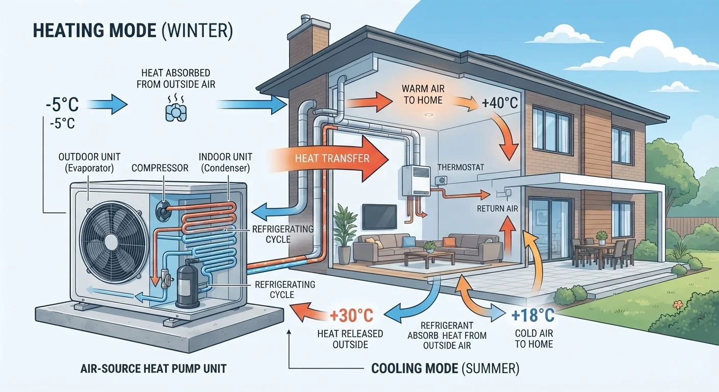 Heat Pumps Explained: How They Move Energy Instead of Generating It