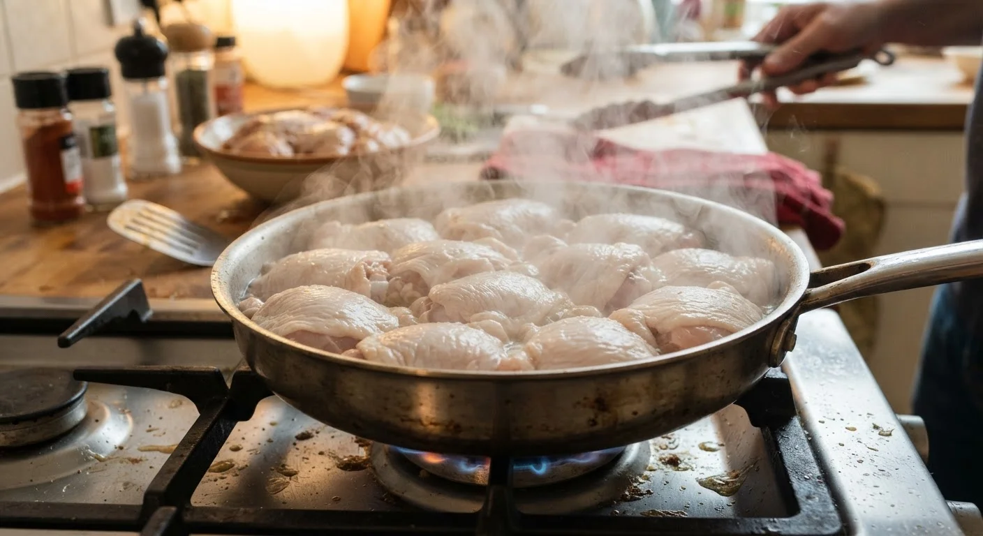 Overcrowding the Pan: The Mistake That Kills a Good Sear