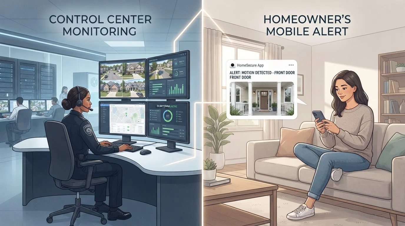 Professionally Monitored vs. Self-Monitored Security: What Changes Beyond the Monthly Bill