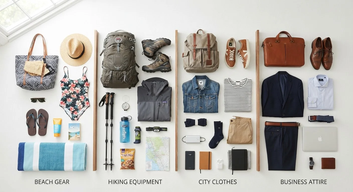 Trip-Type Packing: How Your Destination Should Shape What You Bring