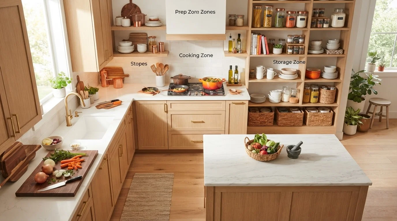 Zones Over Chaos: Organizing Your Kitchen Around How You Actually Cook